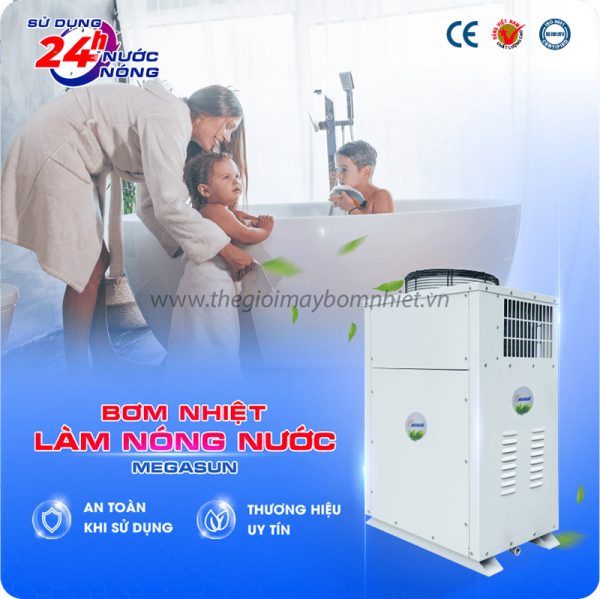 Nước nóng trung tâm gia đình Megasun MGS-1HP-250L