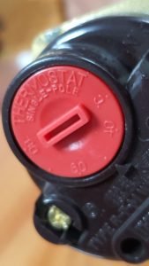 điện trở gia nhiệt heater có núm điều chỉnh nhiệt độ 2KW