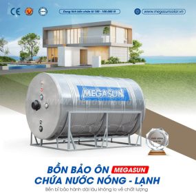 Bình nước nóng 1000L Megasun MGS-1000-OCHWT-V đạt tiêu chuẩn Chất lượng Châu Âu CE Mark