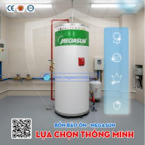Bình nước nóng 200 Lít Megasun MGS-200-OCHWT-V-G đạt tiêu chuẩn Chất lương Châu Âu