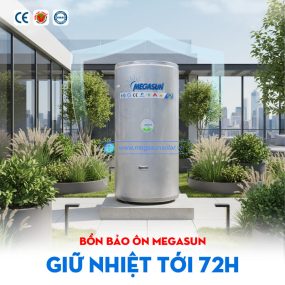 Bồn nước nóng Megasun MGS-400-CHWT-V-G đáp ứng tiêu chuẩn chất lượng Châu Âu