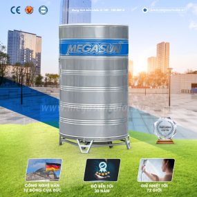 Bình bảo ôn 1000l Megasun MGS-1000-CHWT-V mang đến cuộc sống tiện nghi