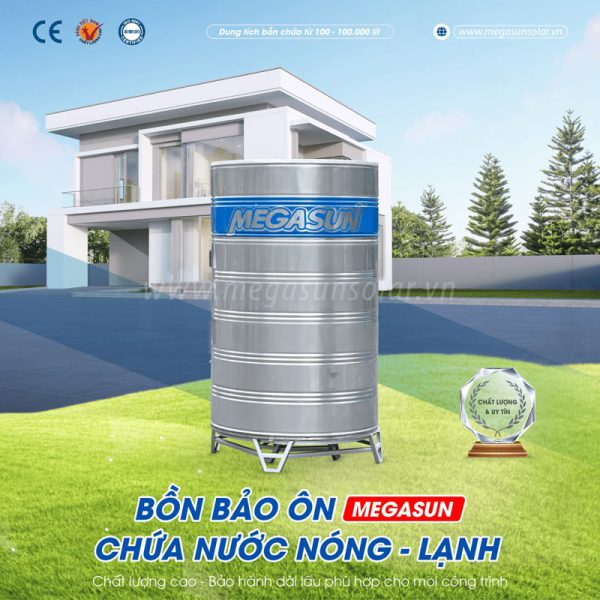Bình chứa nước nóng 1500L Megasun MGS-1500-OHWT-V