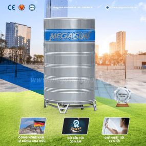Bình bảo ôn giữ nhiệt Megasun sở hữu chất lượng bền bỉ, chịu được nhiệt độ nước tối đa 100°C, giữ nhiệt lâu 72H
