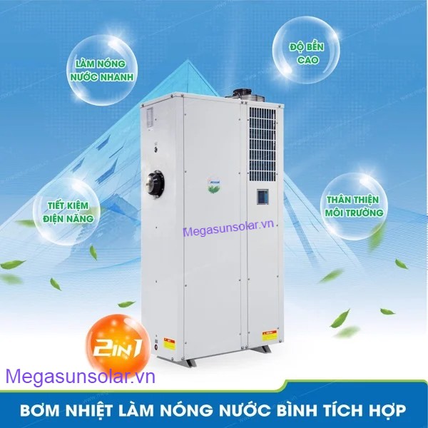 Bơm nhiệt bình tích hợp megasun - All in one heat pump