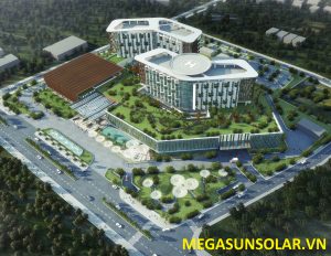 Hệ tấm phẳng năng lượng mặt trời Bệnh Viện Ung Bứu