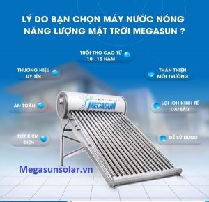 Lý do chọn máy nước nóng năng lượng mặt trời Inox KSS Megasun