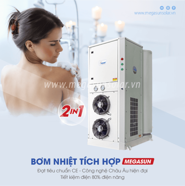 Máy nước nóng bơm nhiệt cho gia đình Megasun MGS-7.0-450