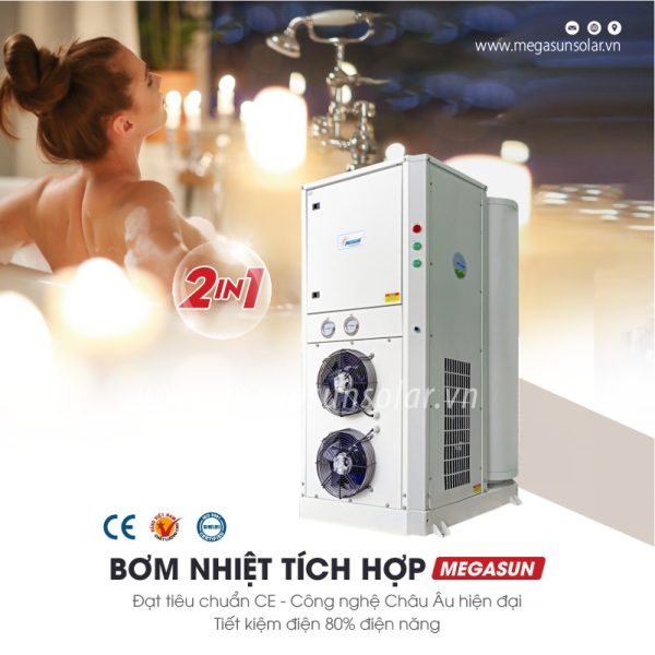 Bình nước nóng bơm nhiệt tích hợp Megasun MGS-10-500