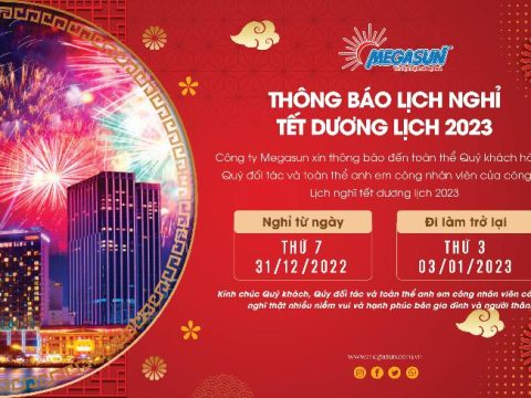Lịch nghỉ tết dương lịch 2022 megasun