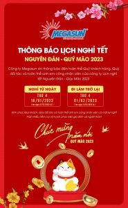 Lịch nghỉ tết 2023 Megasun solar