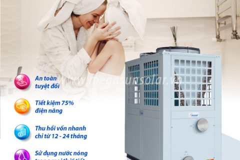 Ưu điểm bơm nhiệt Heatpump sản xuất nước nóng