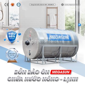 Bồn bảo ôn chứa nóng/ lạnh Megasun BBO-8000-CA có cấu tạo 3 lớp chắc chắn