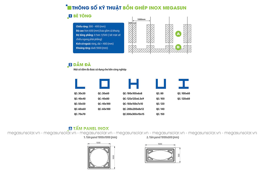 Bồn nước inox công nghiệp