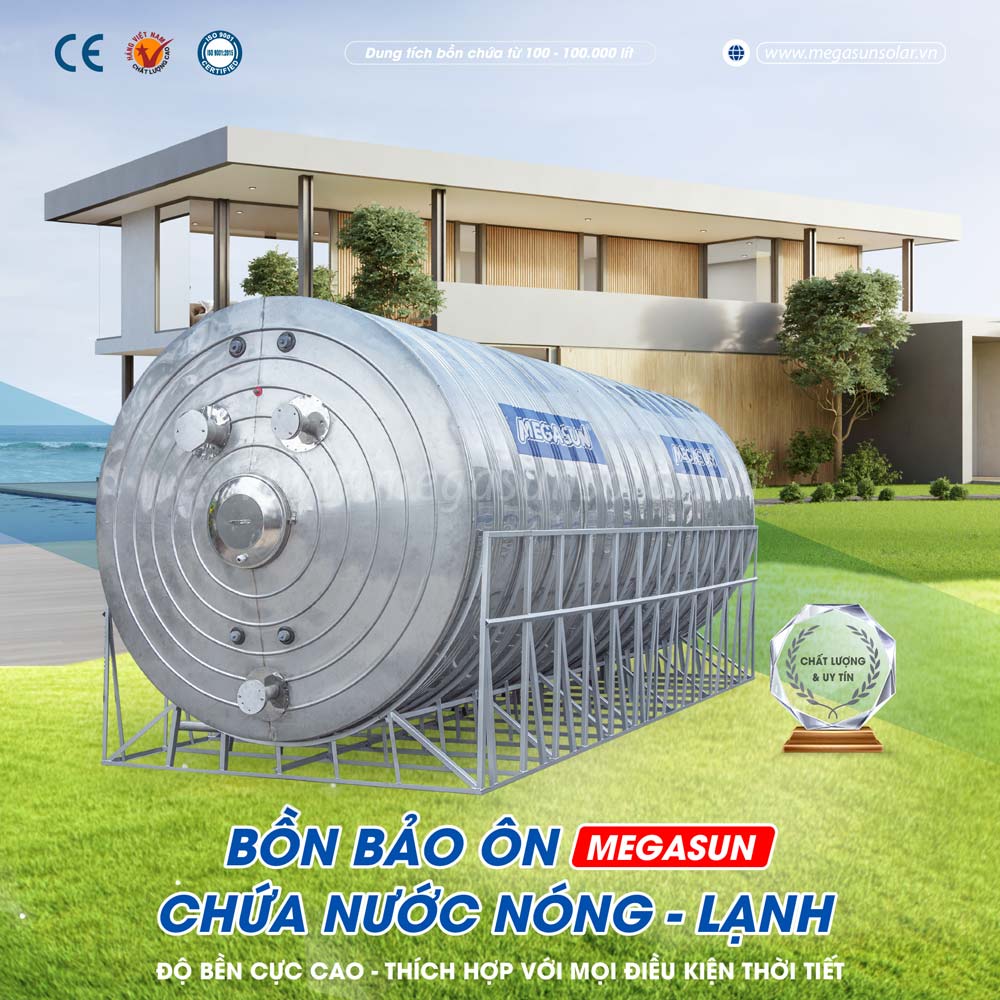 Bình giữ nhiệt bảo ôn - Thiết bị quan trọng trong các hệ thống sản xuất nước nóng