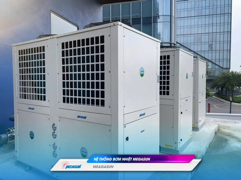 Máy bơm nhiệt hồ bơi, bể bơi Megasun