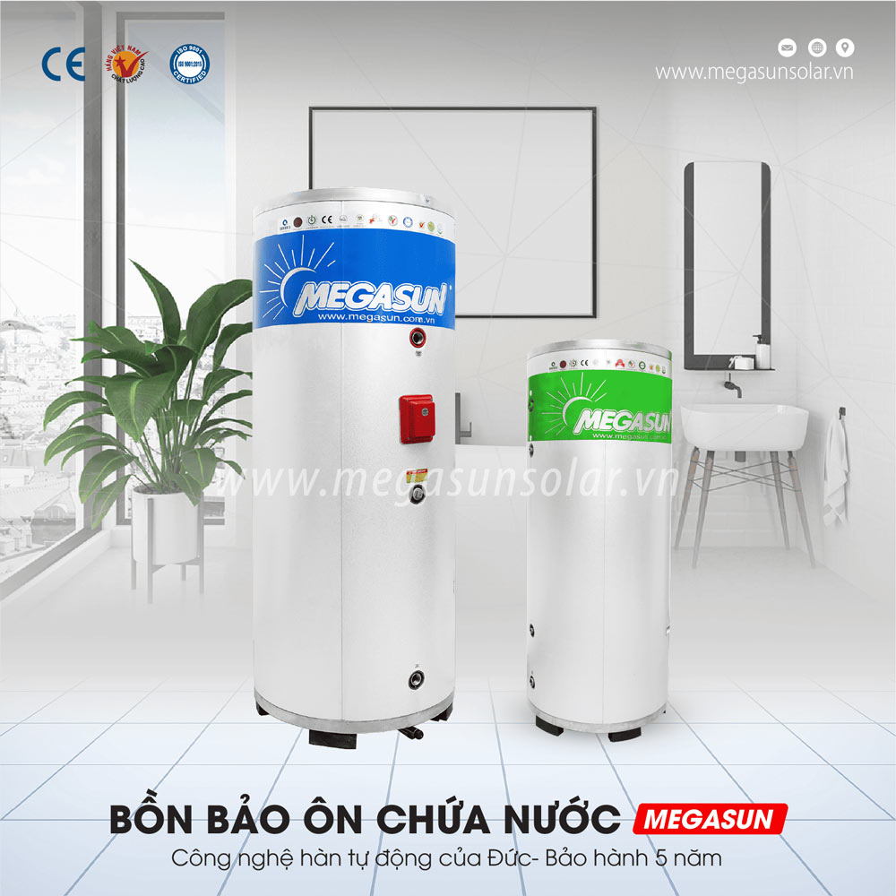 Bồn bảo ôn dân dụng dung tích dưới 500L