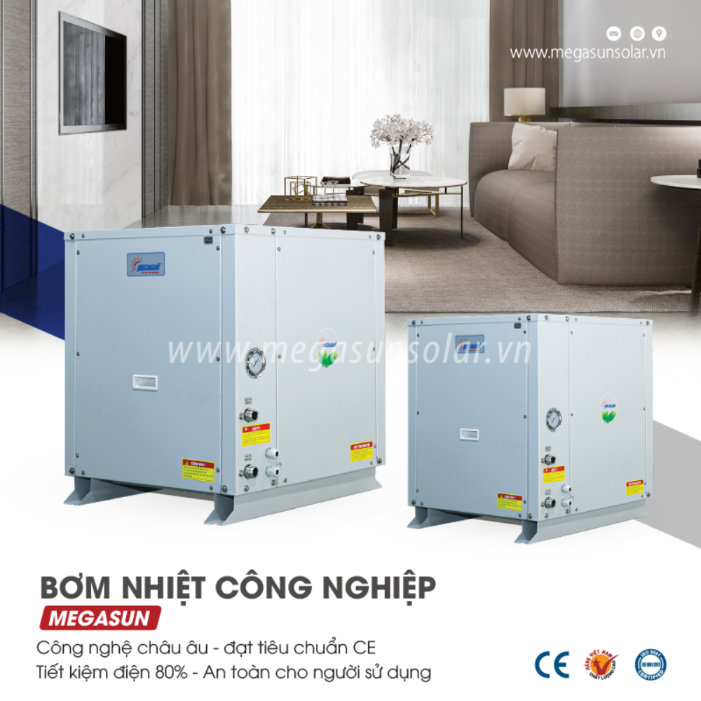 Hệ thống heatpump nước nóng hay còn gọi là hệ thống nước nóng tổng, hệ thống bơm nhiệt nước nóng