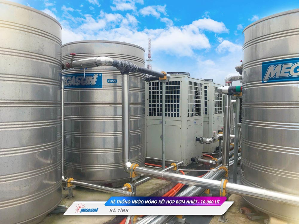 Công trình hệ thống bơm nhiệt kết hợp bồn bảo ôn tại Hà Tĩnh