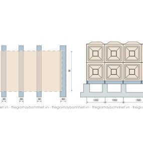 Bể nước lắp ghép vật liệu GRP