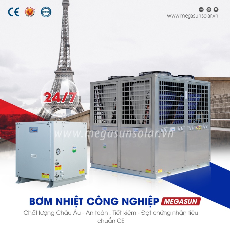 An toàn tuyệt đối, tuổi thọ vượt trội 30 năm – giải pháp nước nóng bền bỉ với bơm nhiệt công nghiệp