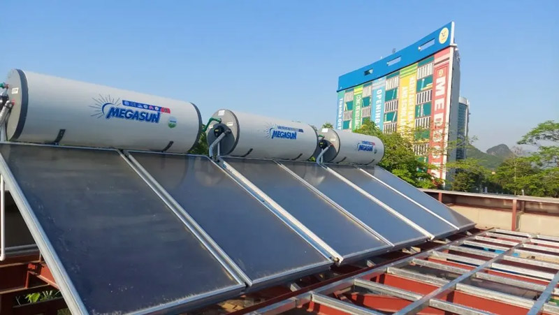 Hướng dẫn lắp đặt & vận hành máy nước nóng tấm phẳng Megasun dòng CA