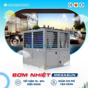 Ứng dụng bơm nhiệt nước nóng giúp người dụng tiết kiện điện năng lên đến 80%