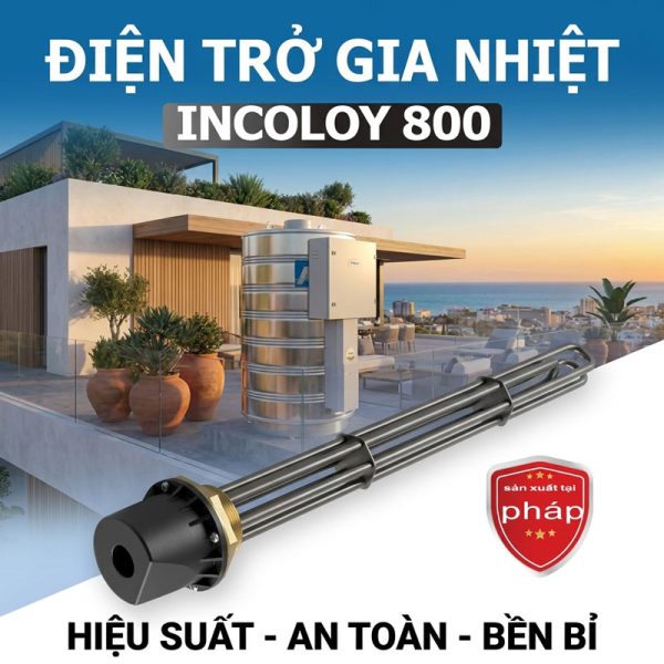 Điện trở gia nhiệt Incoloy 800 Megasun MGS-R2K-EU