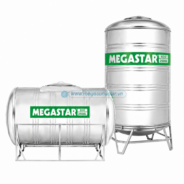 Bồn nước Megastar Eco BLM-2500ED/N Megasun inox 304 2500L