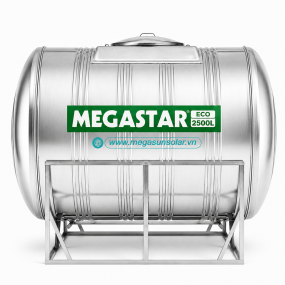 Bồn nước Inox 2500L ngang Megasun
