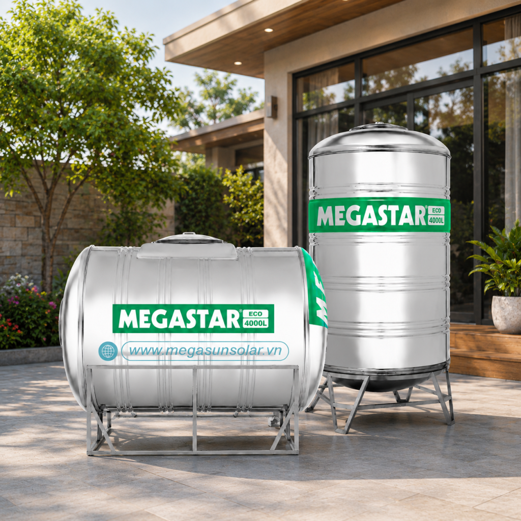 Bồn nước Megastar Eco BLM-4000ED/N Megasun inox 304 4000L