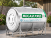 Bồn tròn inox Megasun Megastar Eco BLM-4000ED/N dung tích 4000L bồn ngang