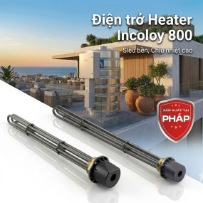 Điện trở gia nhiệt Heater đun nước nóng Incoloy 800 Megasun MGS-R40K-EU