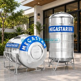 Bồn inox Megastar Super 1000L Megasun BLM-1000SD/N