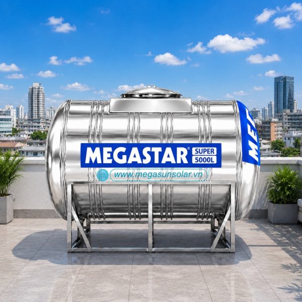 Bồn tròn inox Megastar Super 5000 L giá bao nhiêu?