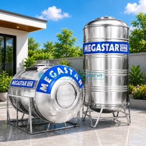 Bồn nước inox Megastar Super BLM-2500SD/N Megasun dung tích 2500L