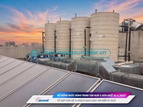 Bàn giao hệ thống nước nóng trung tâm công suất 40m3 cho công trình khách sạn và căn hộ cao cấp tại Vũng Tàu – TP.HCM