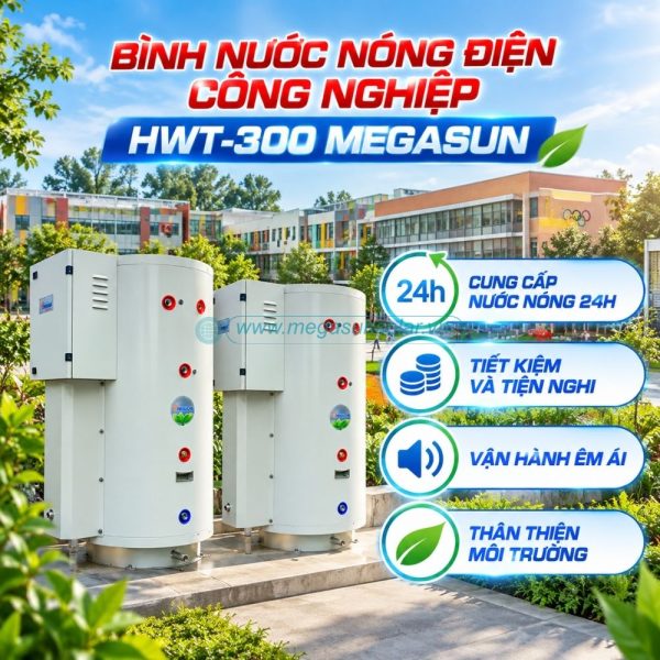 Bình nước nóng điện công nghiệp HWT-300 Megasun