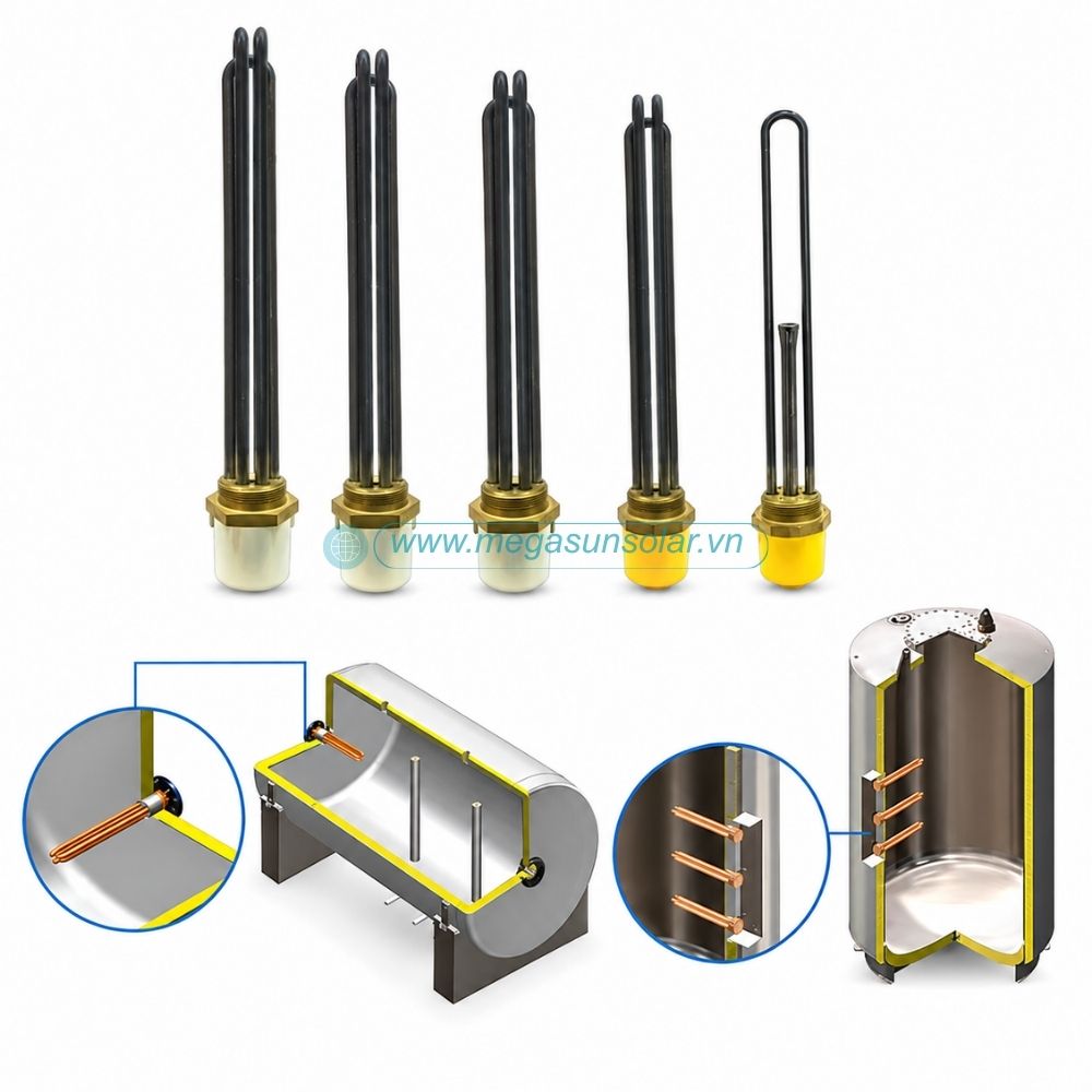 Điện trở gia nhiệt bình nước nóng 150l